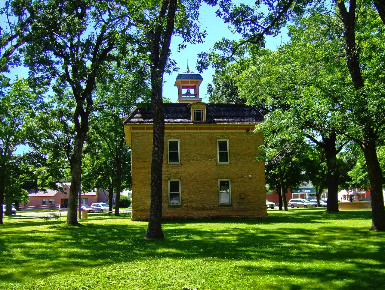 Library Park in Belleville, Wisconsin