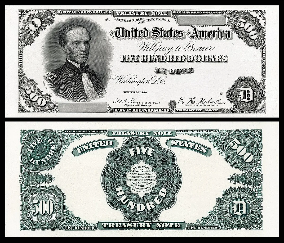 US-$500-TN-1891-PROOF — 1