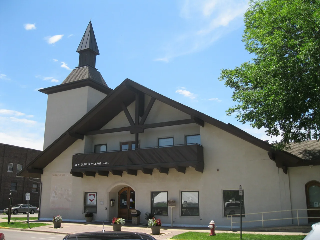 New Glarus Village Hall in Wisconsin